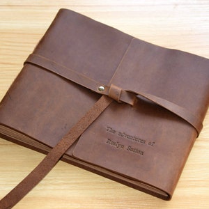 Vintage Leather Photography Books,Photo Album, Scrapbook Album,Leather Guest Book.Anniversary Gift