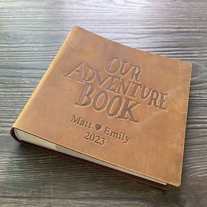 Our Adventure Book ,Custom Photo Album ,Scrapbook Album, Adventure Book,Gift for Him and Her, Anniversary Gift