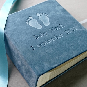 Album fotografico personalizzato con tasche, album per neonati, album per anniversario, regalo per il primo anno