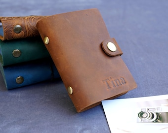 Leather Instax Photo Album - Personalized  Instax Picture Photo Storage,  Card Holder, Anniversary Birthday Wedding Gift, Christmas Gift