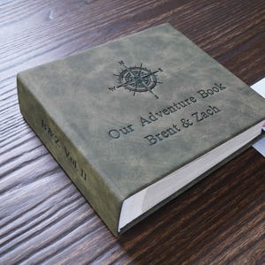 Personalized Our Adventure Book,Photo Album,Adventures album ,Family Album, Travel Journal,Anniversary Gift for Him
