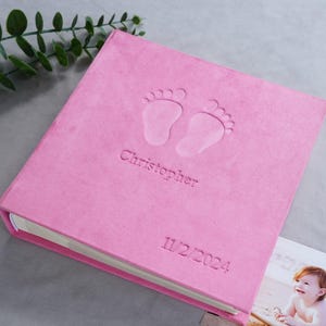 Personalized Photo Album with Pockets,Baby Album,Anniversary Ablum,First Year Gift,Baby Birthday Gift