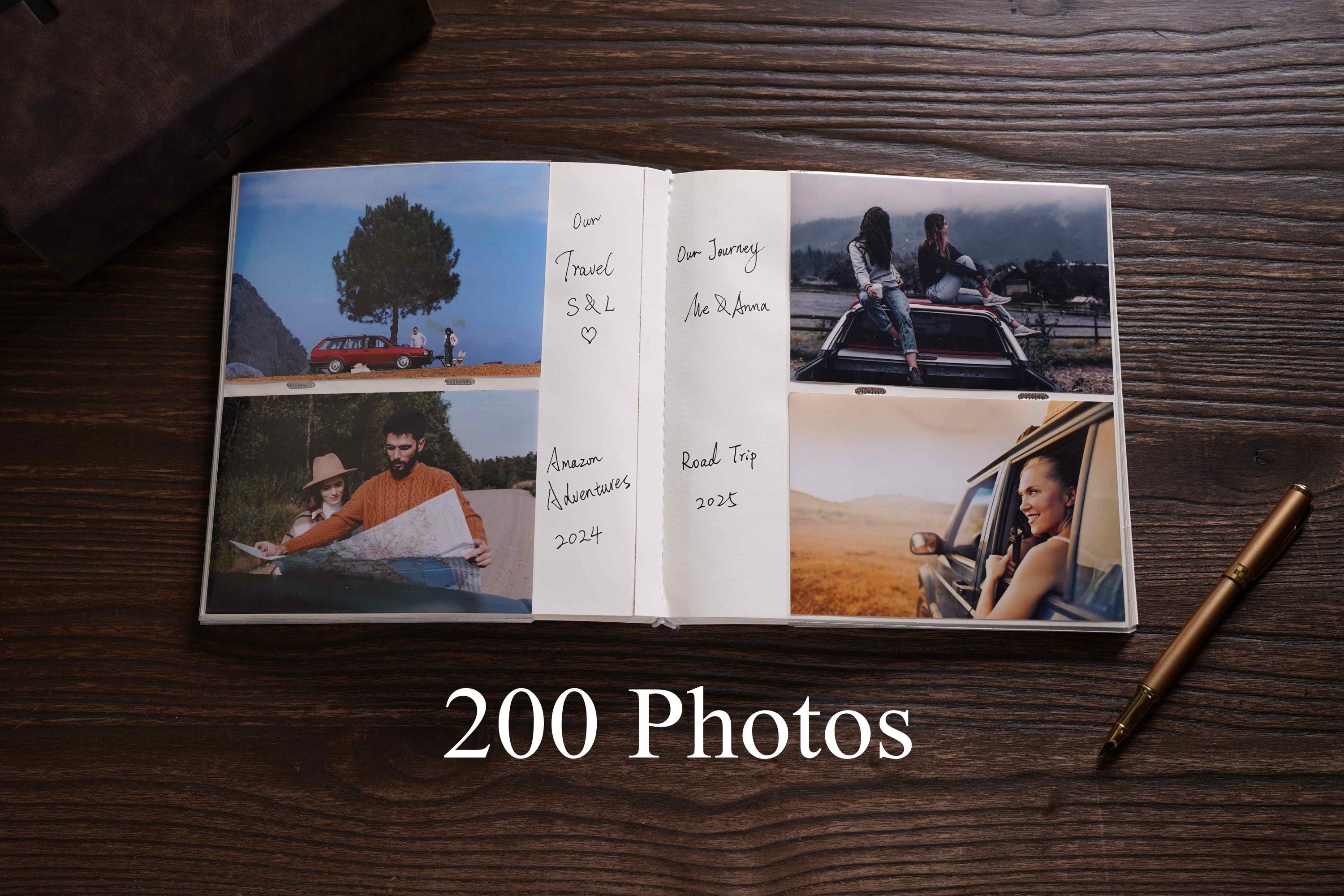 Personalized Our Adventure Book ,custom Photo Album ,leather