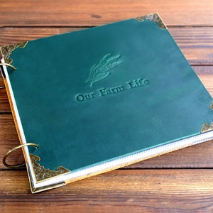 Personalized Scrapbook Album,Photo Album,Photo Memory Book,Leather Sleeve Album,Family Album,Personalized Gift