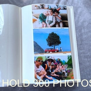 Personalized Leather 4x6 Photo Album with Pockets Anniversary Gift for Him and Her image 9
