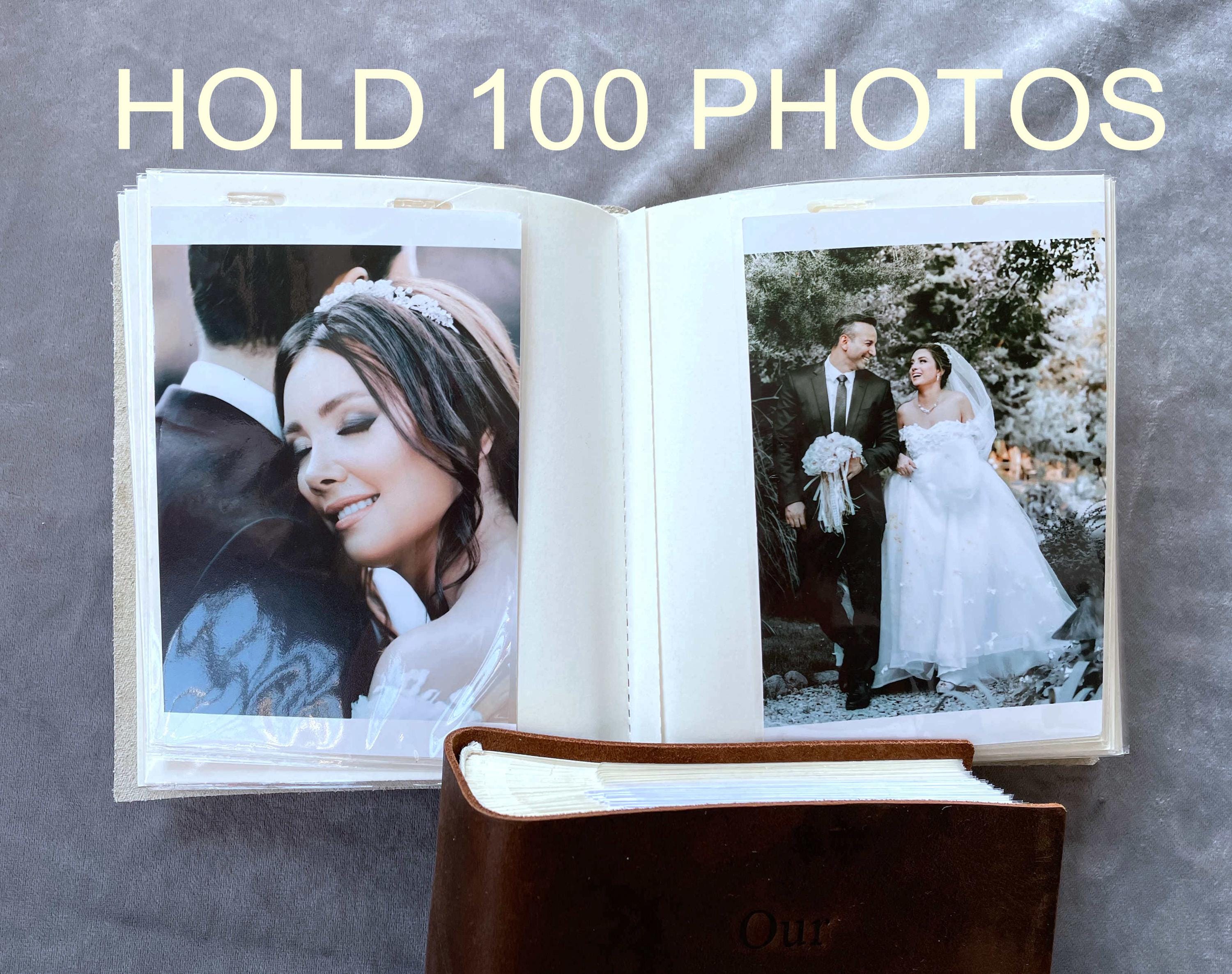 Personalized Photo Album with Pockets,Baby Album,Anniversary Ablum,First Year Gift