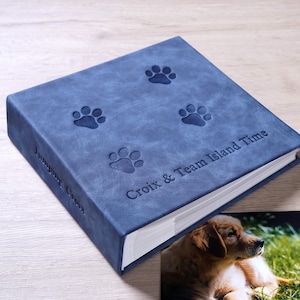 Personalized Photo Album with Pockets,Pet Album,Cat Album ,Dog Album,My Pet Memories Book