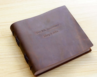 Personalizd Guest Book,Leather Photo Album.Custom Family Guest Book ,Family Memory