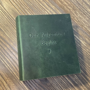 Personalized Our Adventure Book 4x6 Photo Album with Pockets Anniversary Gift for Him and Her