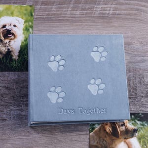 Personalized Photo Album with Pockets,Scrapbook Album,Cat Album ,Dog Album,My Pet Memories Book