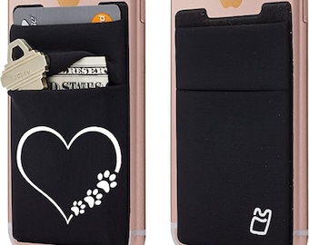 Stick On Cell Phone Wallet and Card Holder (Two Pack)