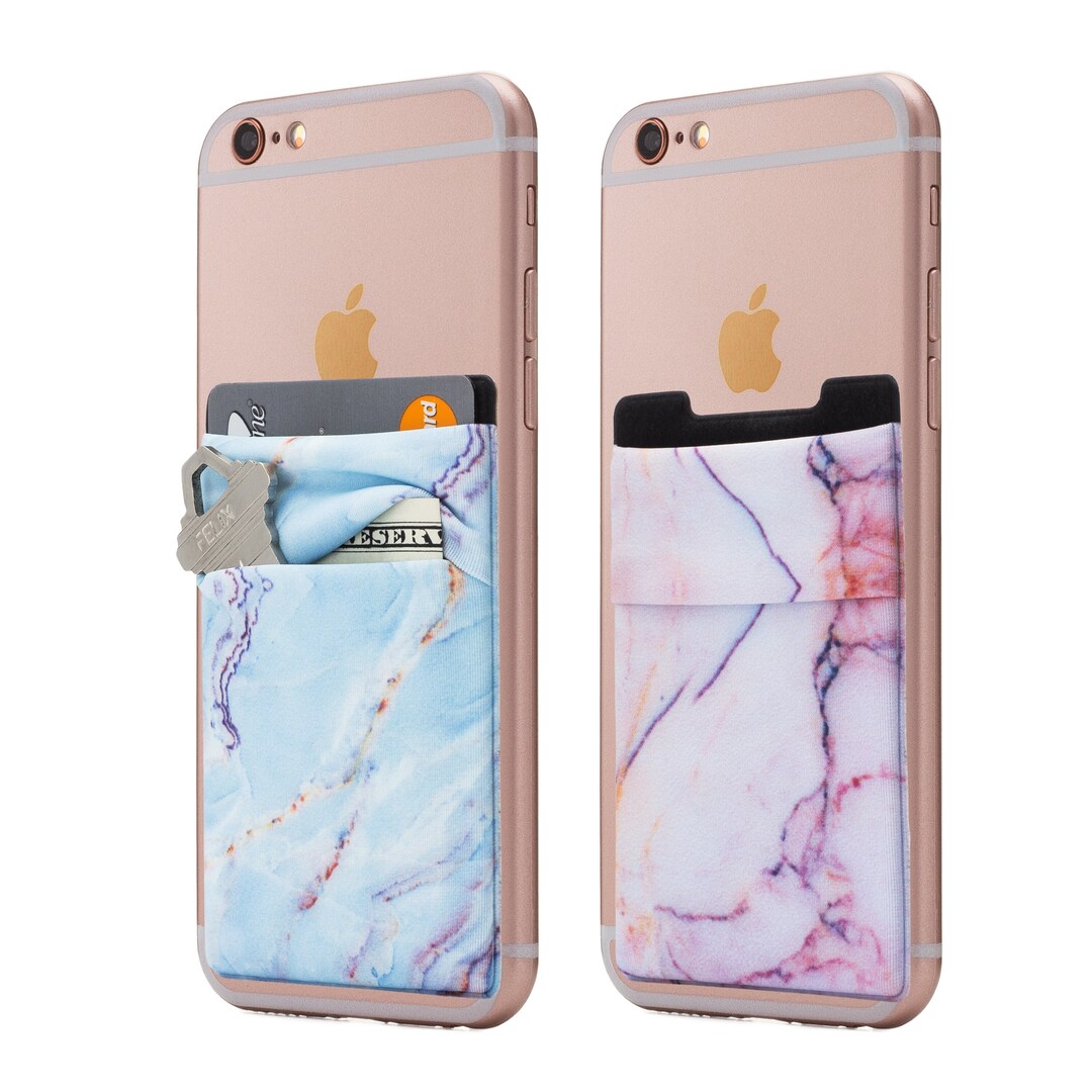 Stick on Cell Phone Wallet and Card Holder two Pack - Etsy