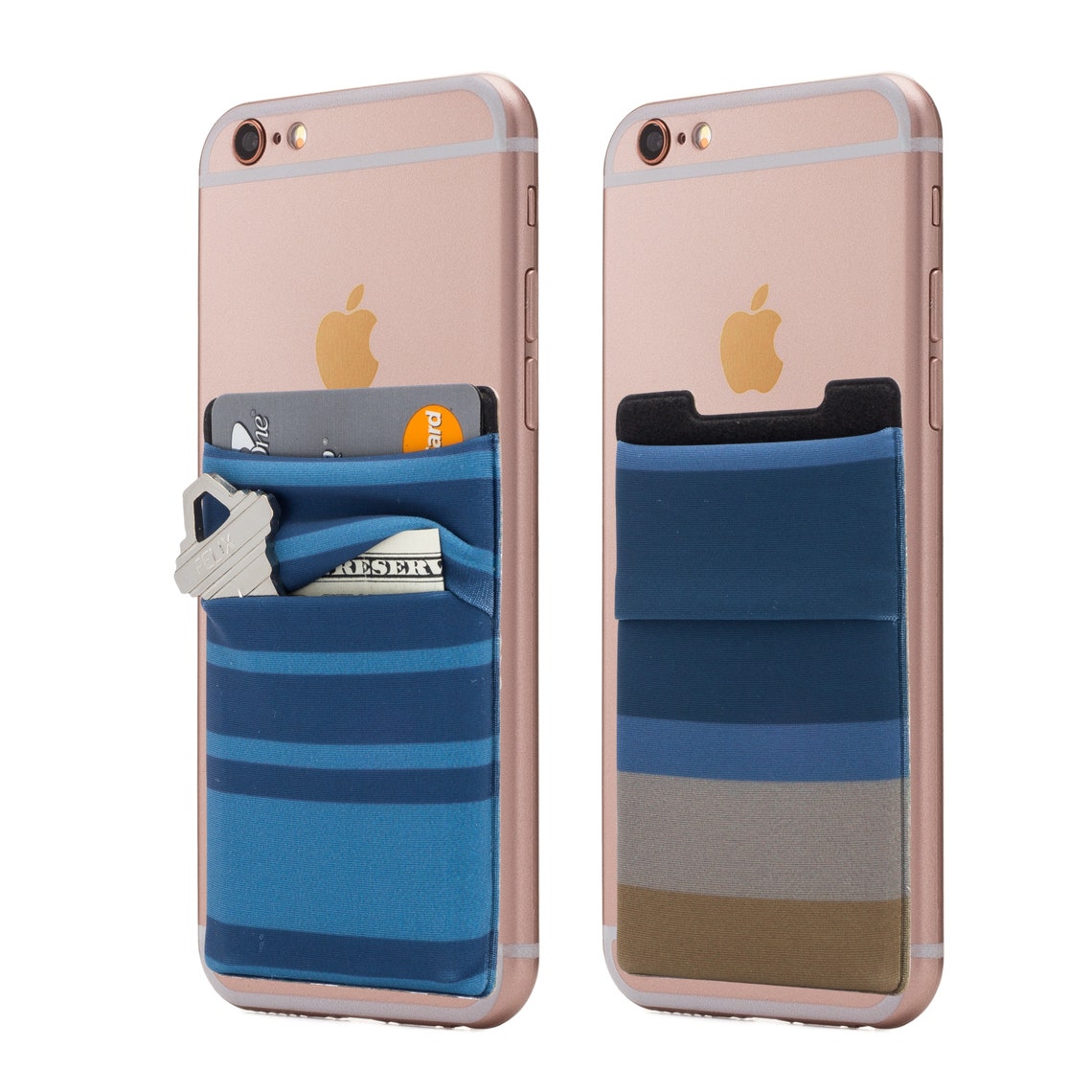 Two Stretchy Cell Phone Stick on Wallet Card Holder Phone Etsy