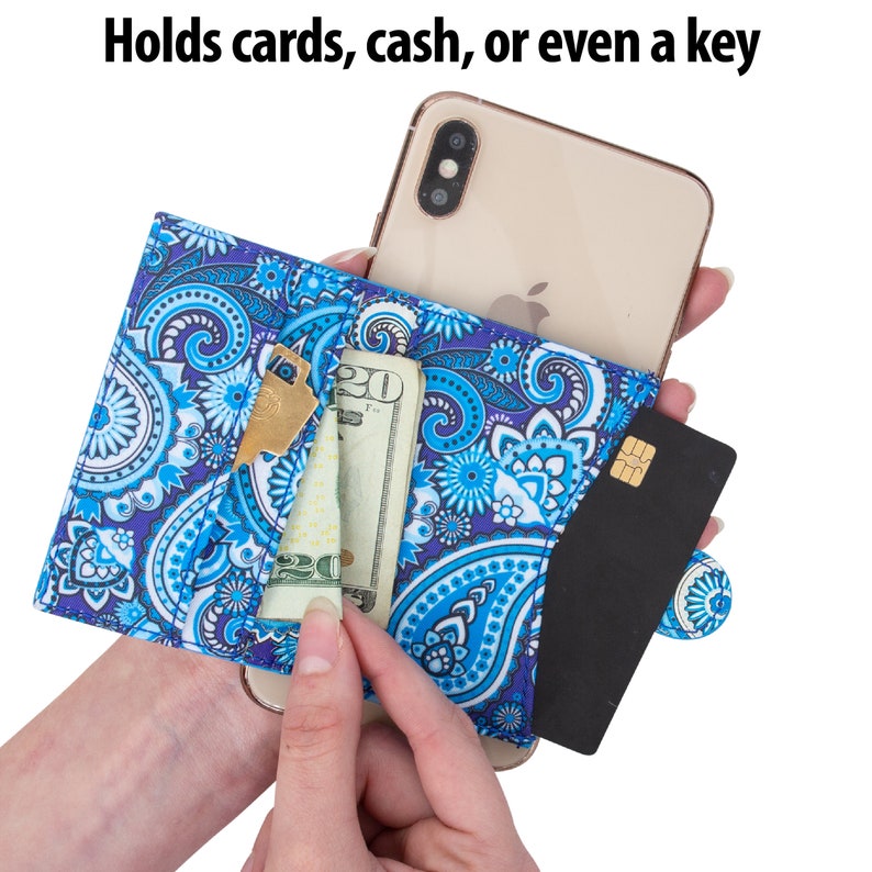 Cell Phone Card Holder Stick on Wallet Phone Pocket for Etsy