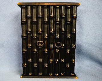 Bamboo Wall Cabinet Etsy