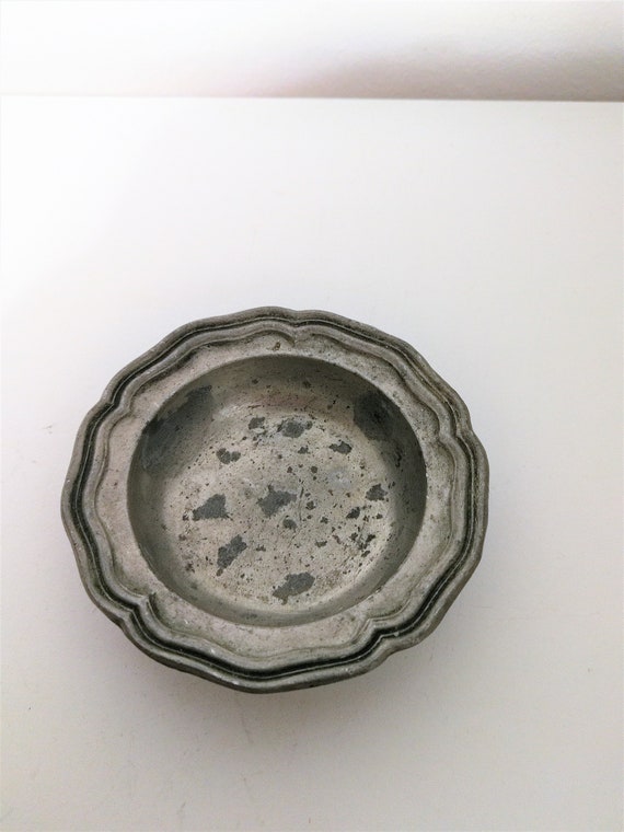 Vintage PEWTER Old , Royal Holland With Angel Stamp, Ashtray