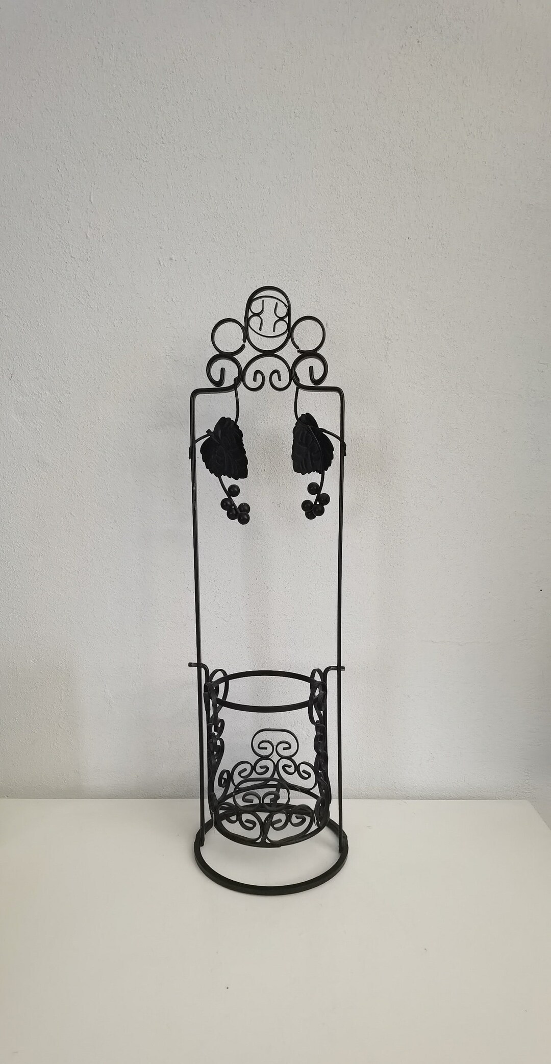 Vintage Antique Cast Iron Wine Rack Bottle Holder Bottle Etsy