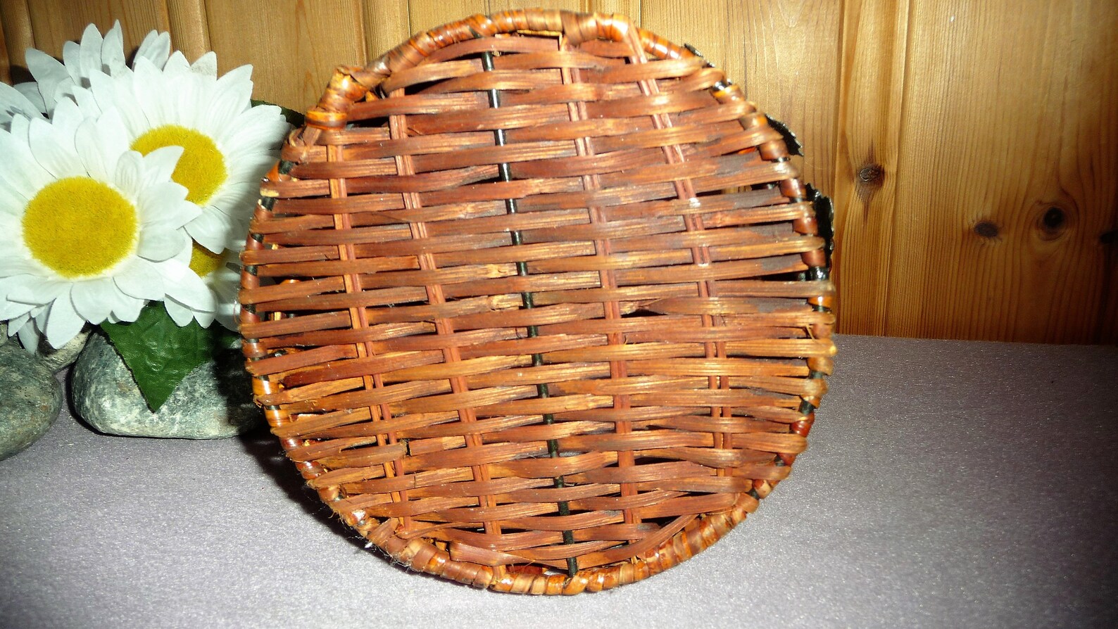 Vintage Wood & Metal Basket Wooden Cast Iron Basket Grape Etsy