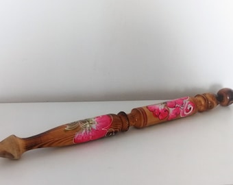 vintage grande matita in legno matita / grande matita dipinta a mano / Arredamento biblioteca / design russo / Arredamento della casa / penne decorative / regalo di Natale