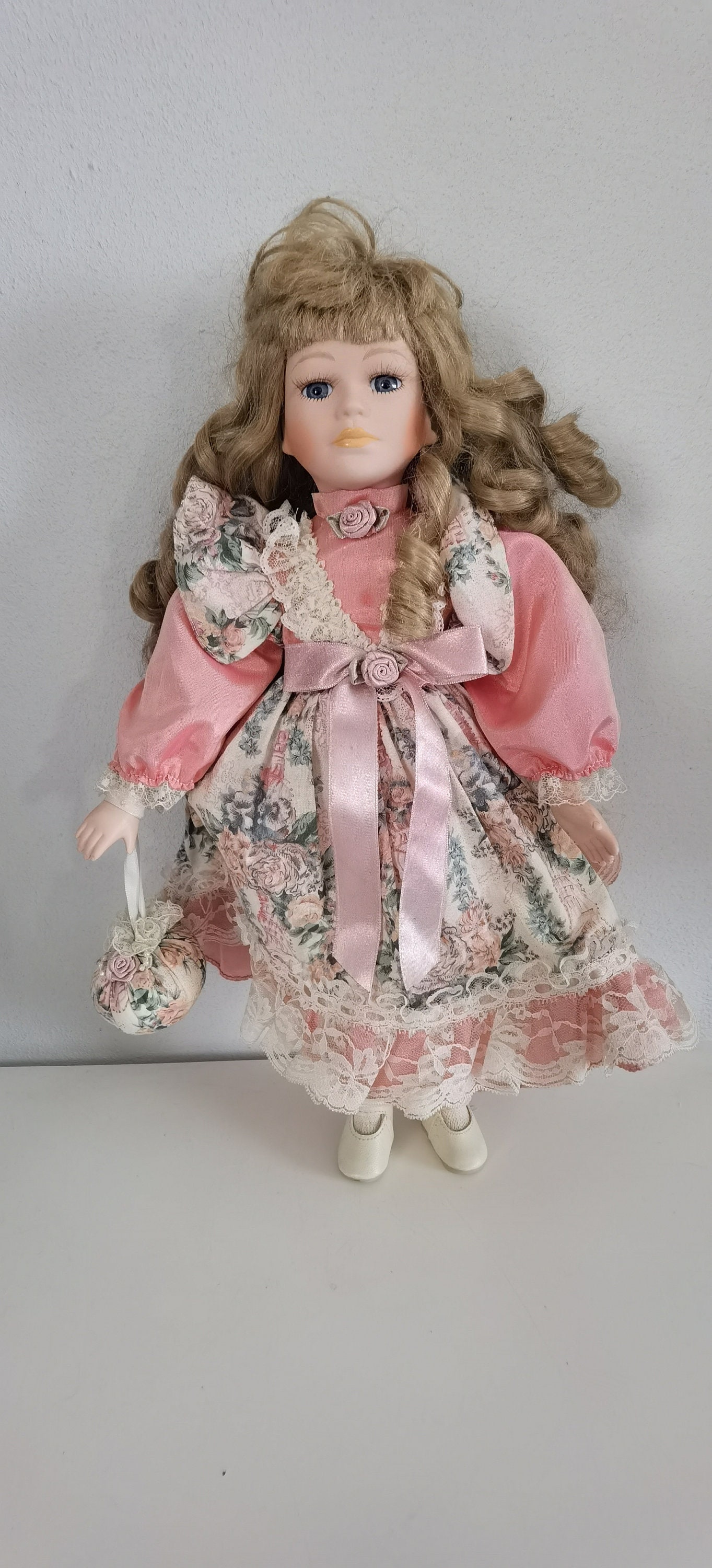 VINTAGE THAILAND PORCELAIN BISQUE DOLL