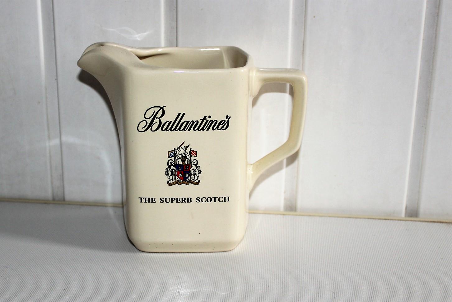 BALLANTINES　サントリー　陶器　水差し　ピッチヤ-　ラバーマット　一式 BALLANTINES サントリー 陶器 水差し ピッチヤ- ラバーマット 一式