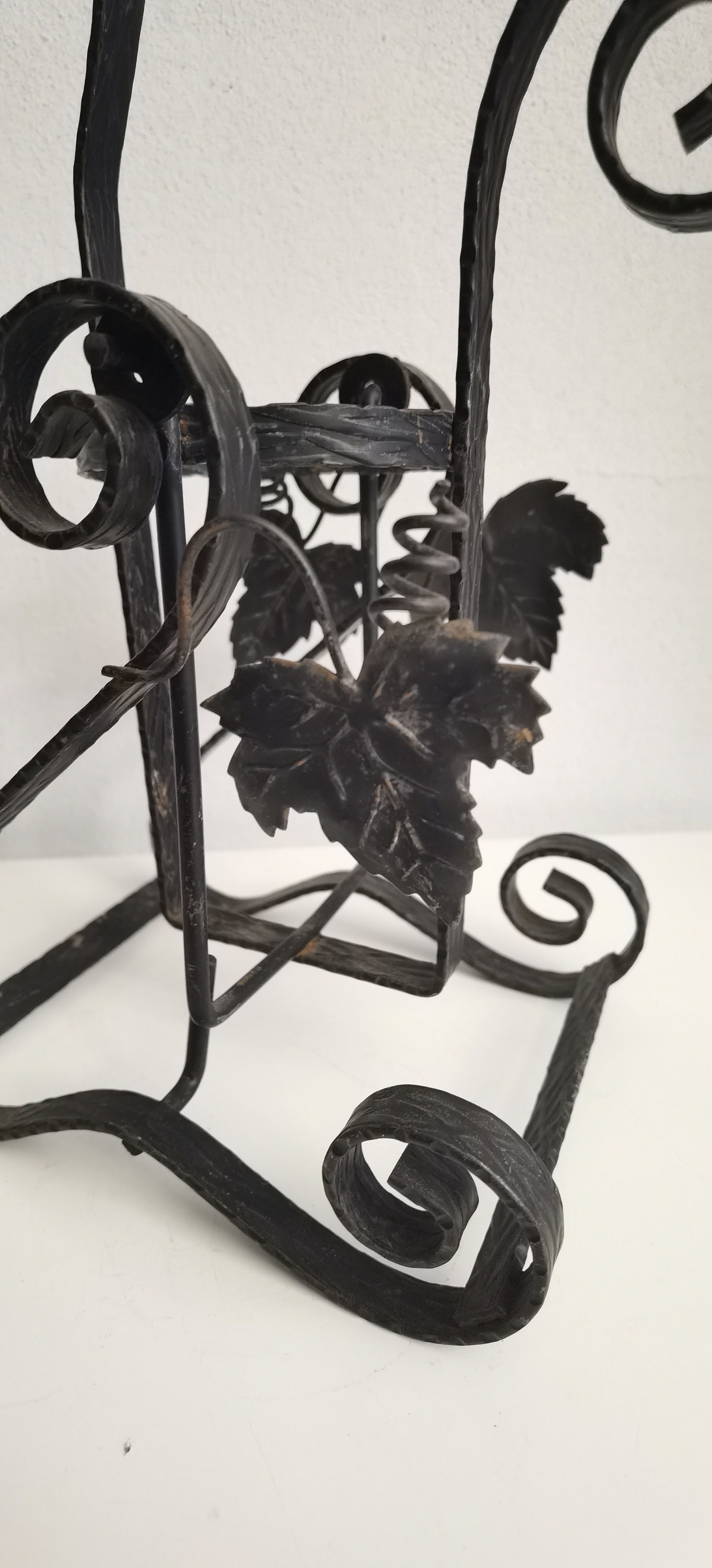 Vintage Antique Cast Iron Wine Rack Bottle Holder Bottle Etsy