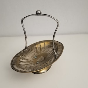 silver plated candy /nut basket / bowl , Vintage Silver Dish, Ring Dish - Small Bowl Candy Nut Dish Antique - Embossed bowl - home decor