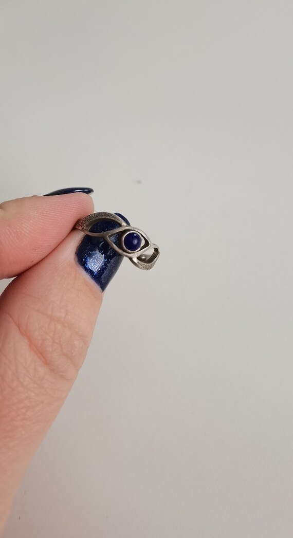 Vintage Soviet ring, Thin silver ring, Small ring… - image 4