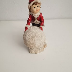 Figura vintage divertida de diseño de caramelo de noruega, figura escandinava de gnomo del bosque de Noruega, hecha a mano en excelentes condiciones. imagen 6