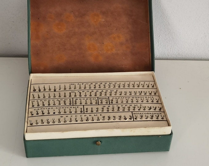 Antique Set of Dental Drills Rare Find Set Vintage Dental Tool Dentist