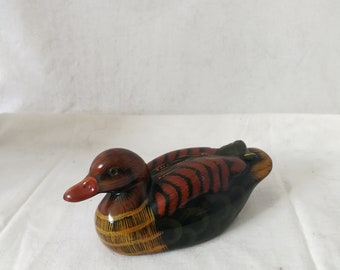 Vintage Ceramic duck figurine, Duck Bird Statue, Gift for duck hunter lover