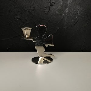 インドネシア 天使 キャンドルスタンド ピューター（錫）製 3点セット インドネシア 天使 キャンドルスタンド ピューター（錫）製 3点セット