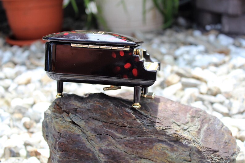 Trinket Box Plastic Grand Piano Music Box Jewelry Holder
