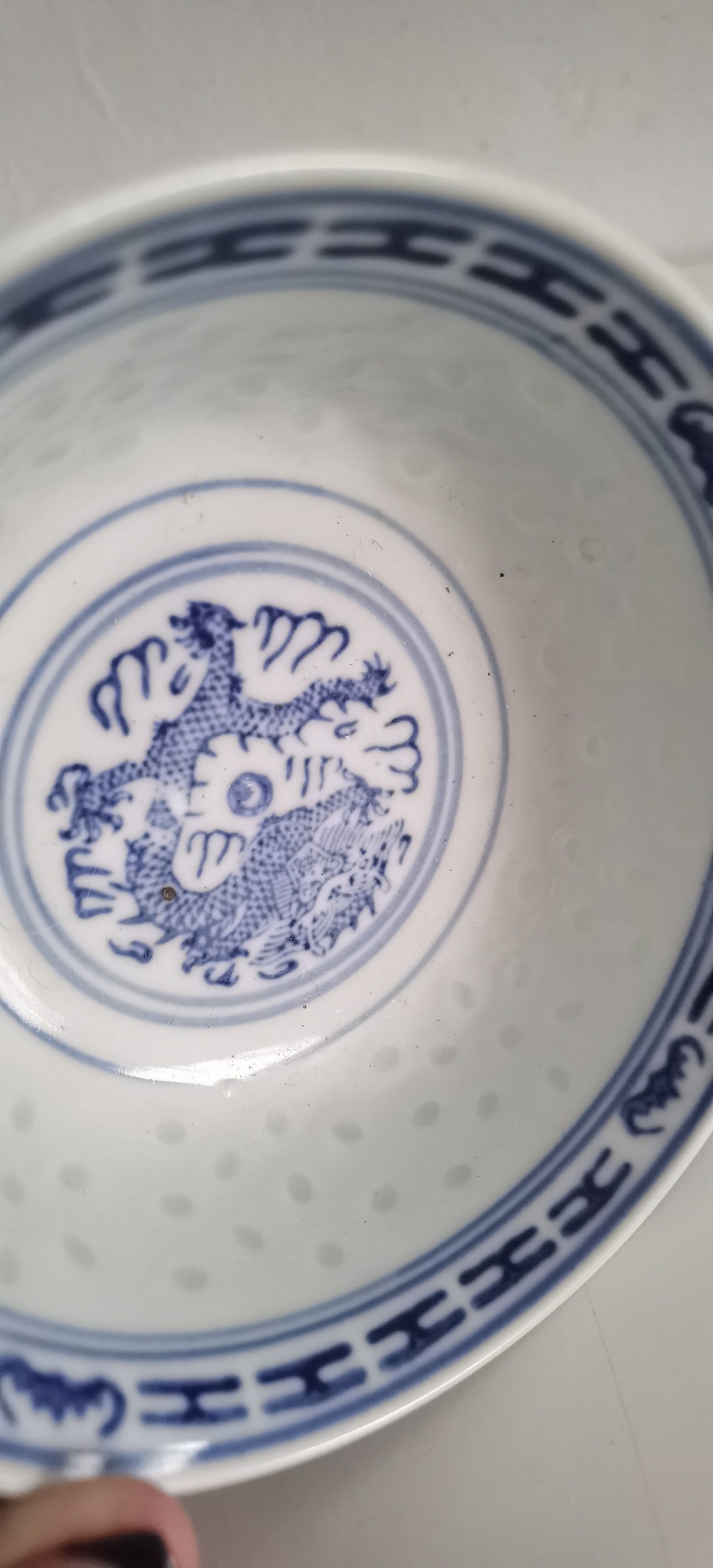 Pair Chinese Porcelain Rice Bowls Fine Porcelain Chinese Etsy