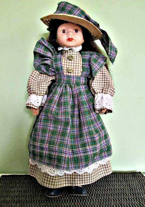 porcelain doll black hair