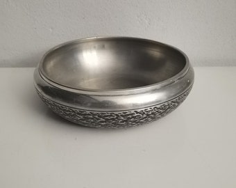 Vintage norwegian pewter bowl , Norway Norge Tinn Viking  Bowl, Scandinavian Decor , norsk tinn pewter bowl , Christmas gift .