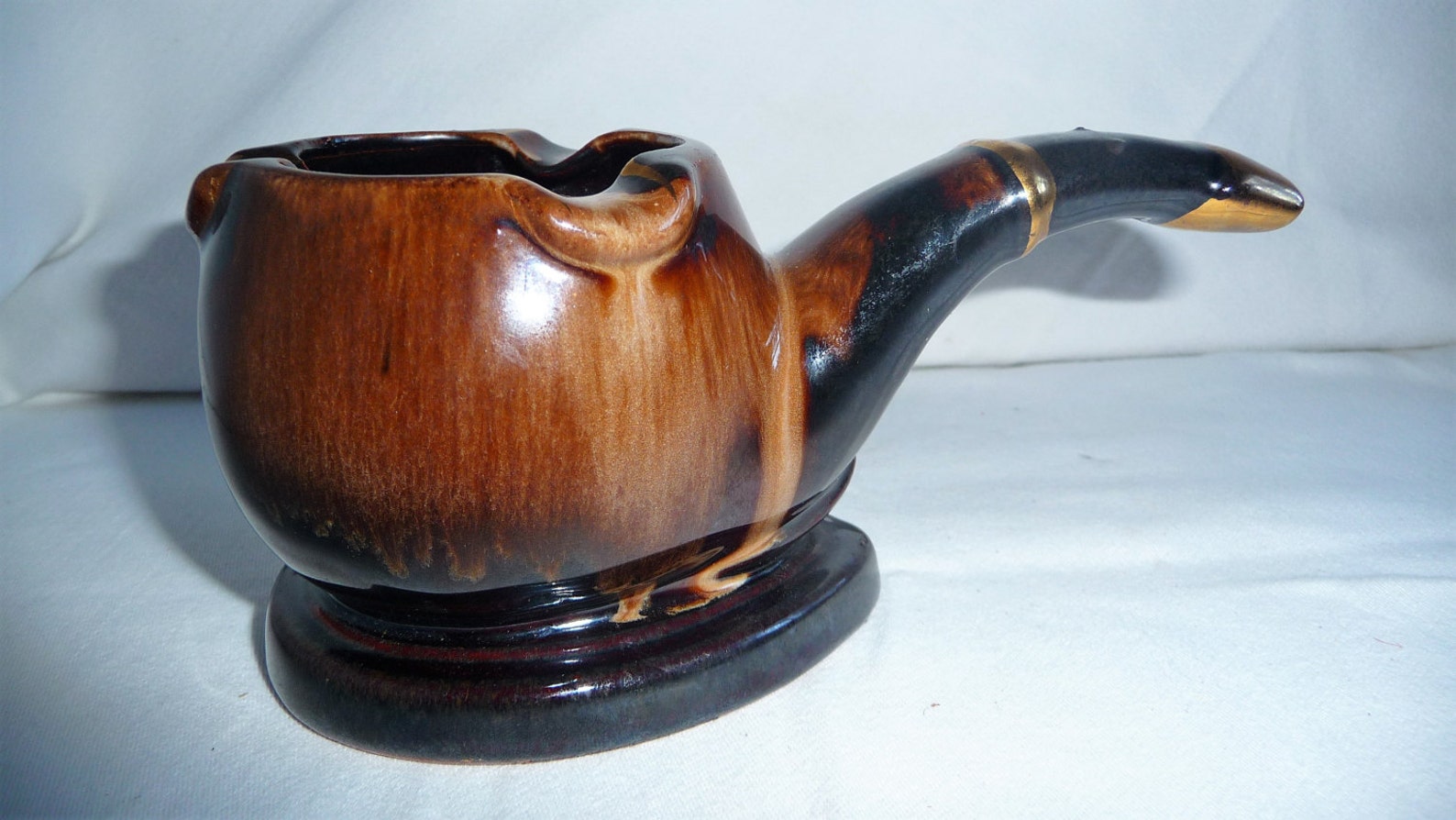 Vintage Pipe Shaped Ashtray Ceramic Pipe Ashtray Home Decor Etsy