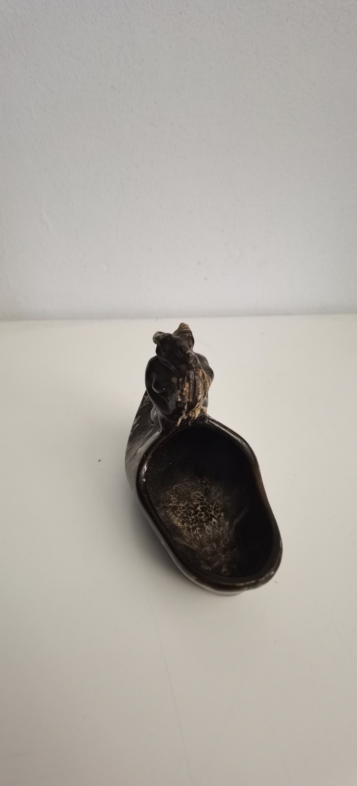 Vintage Ceramic Devil Ashtray Figurine Devil Face Pipe Demon Etsy