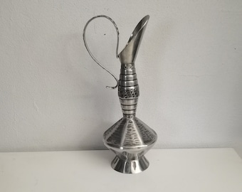 Vintage Norweger Zinn Norge Tinn Umschlag Vase Krug Krug Dekanter Norwegen Wikinger Skandinavisches Dekor, Zinn Krug/Krug.
