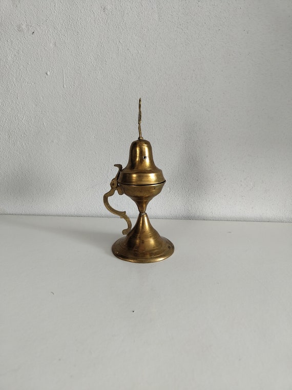 Brûle-encens En Laiton Vintage – Style Ancien – État D'usage