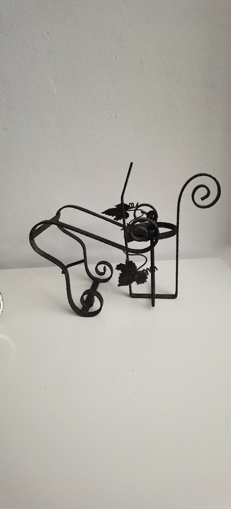 Vintage Antique Cast Iron Wine Rack Bottle Holder Bottle Etsy