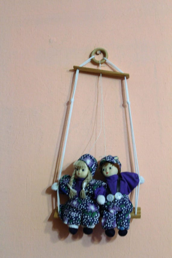 Vintage Pary Ceramiczne Lalki Porcelanowe Na Huśtawka Dziewczyna I Chłopiec Doll Wystrój Wnętrz