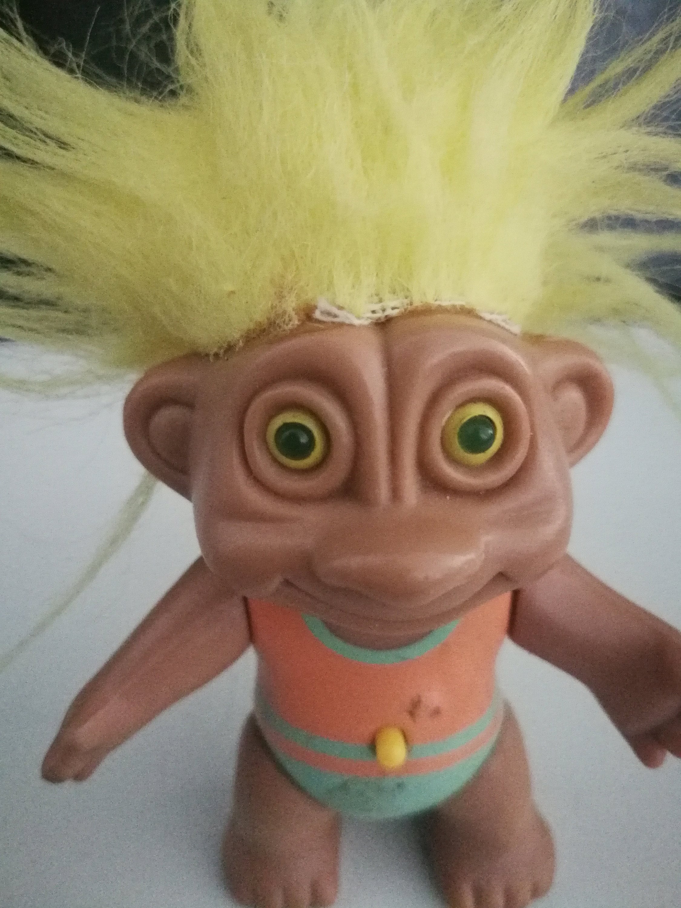 Light up Yellow Eyes Troll Doll Vintage 1992 Soma Troll Doll. - Etsy UK