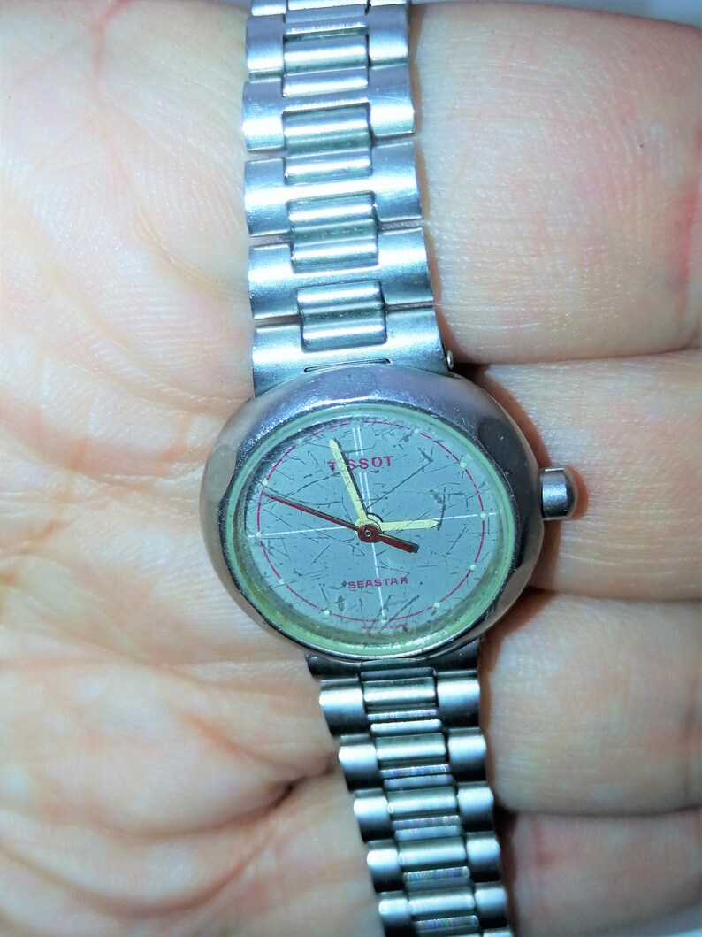 Tissot Ladies Watch / Ricoh Watch / White Faced Watch / Ladies Etsy