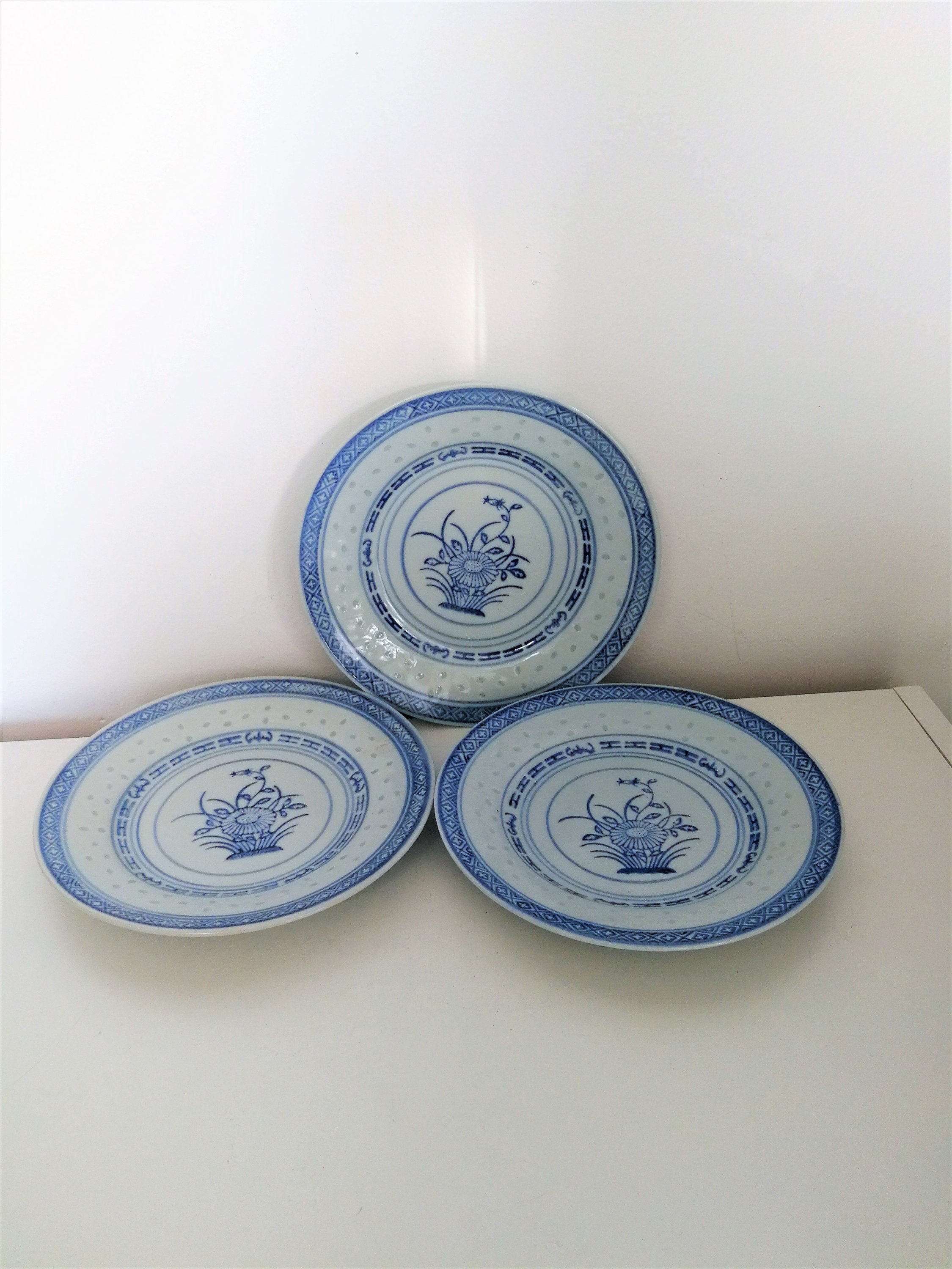 Chinese Style Blue And White Porcelain Paper Plate - Temu