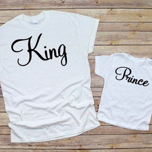 King and Prince shirts, Father son shirts, Cute father and son, King shirt, Men and kid shirts