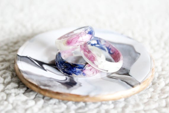 Flower Fairy Ring Resin Ring 