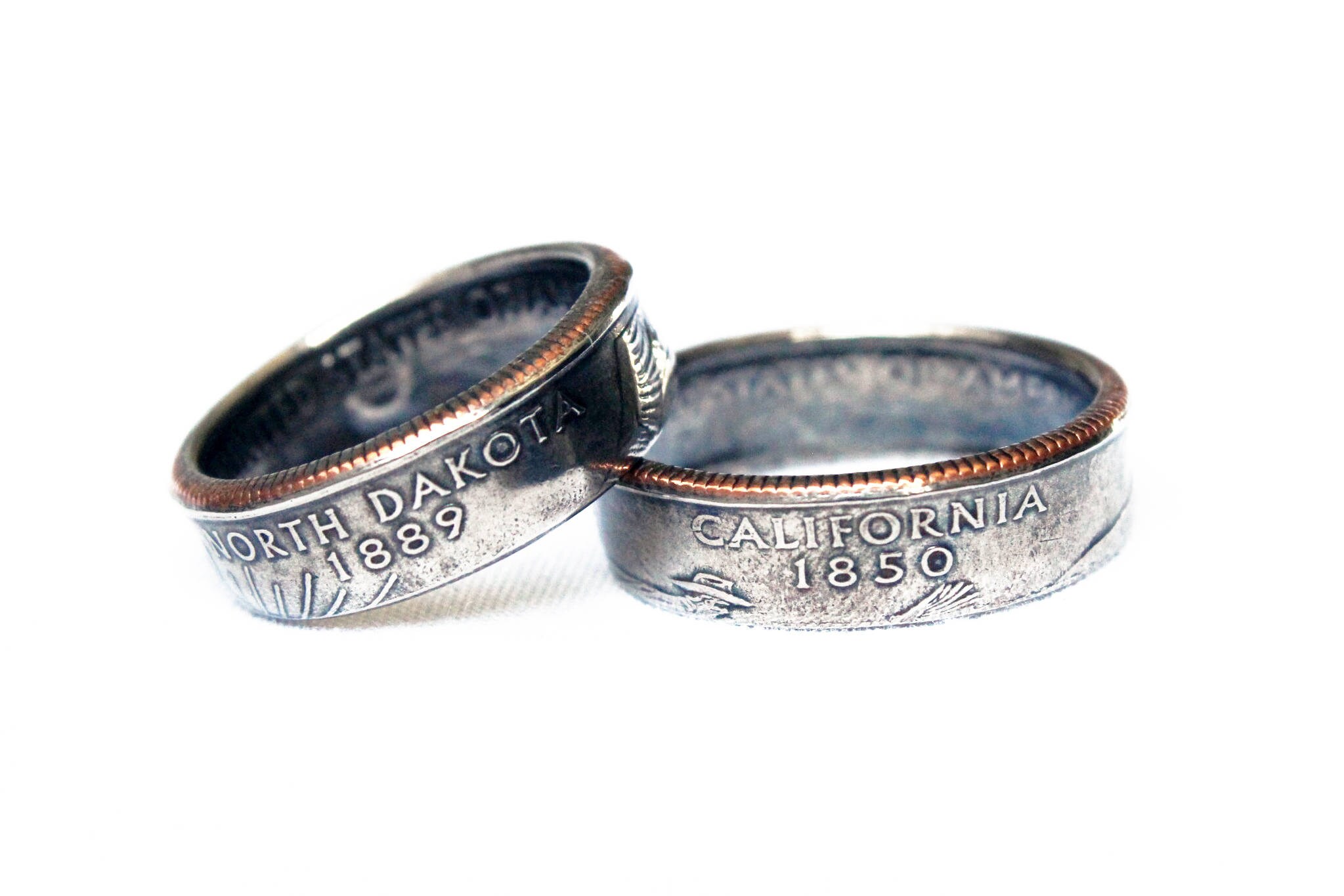 State Quarter Coin Ring Quarter Ring Coin Ring Coin Etsy