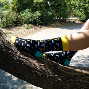 Funny socks, cool socks, fun socks, mens socks, gift for men, husband christmas gift, stocking stuffers for men, gift for him, crazy socks image 3