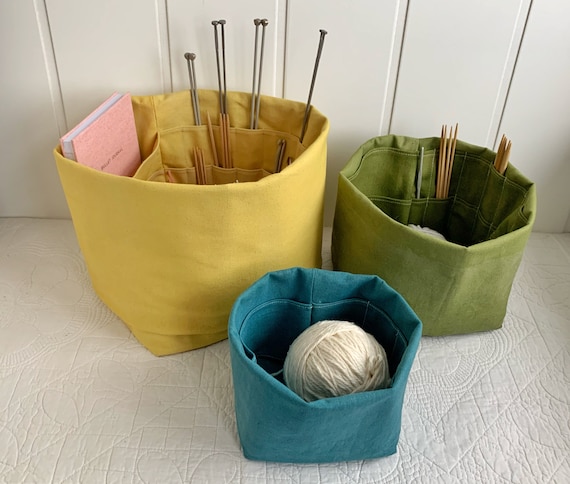 STYLISH Knitting BAGS & BASKETS (that are NICE TO HAVE